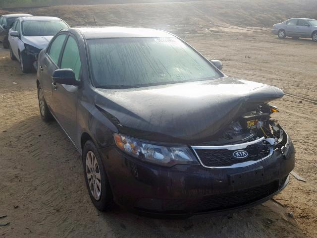 KNAFU4A28C5509621 - 2012 KIA FORTE EX BLACK photo 1