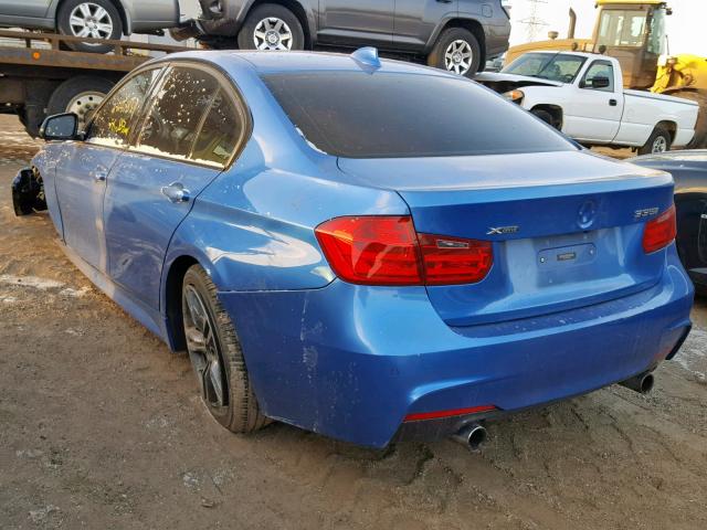 WBA3B9C56DJ899401 - 2013 BMW 335 XI BLUE photo 3