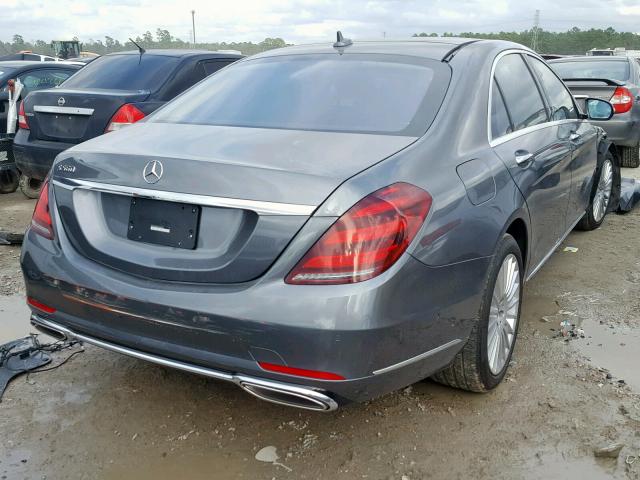 WDDUG8DB0JA368350 - 2018 MERCEDES-BENZ S 560 GRAY photo 4