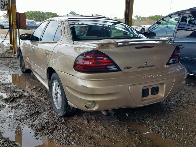 1G2NF52E14M616092 - 2004 PONTIAC GRAND AM S GOLD photo 3