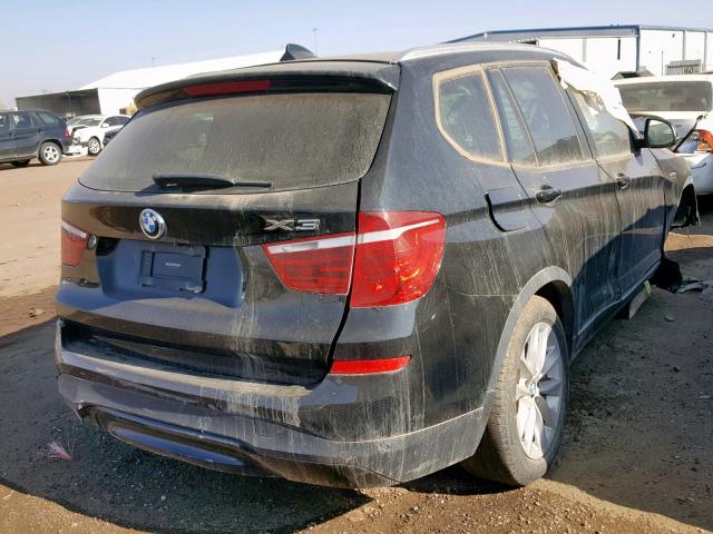 5UXWX9C56G0D71676 - 2016 BMW X3 XDRIVE2 BLACK photo 4