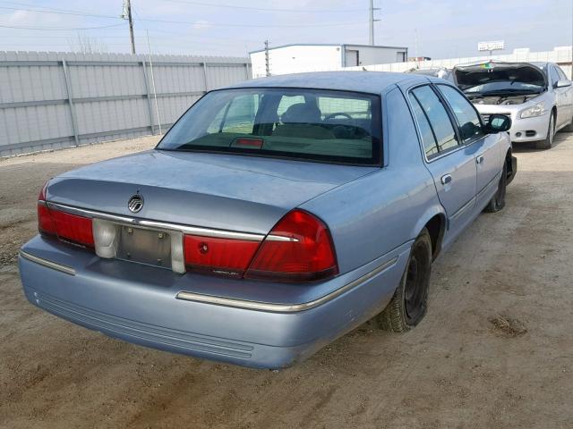 2MEFM74W4XX735421 - 1999 MERCURY GRAND MARQ BLUE photo 4