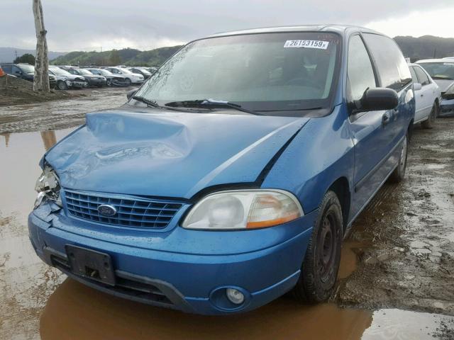 2FMZA50463BB06116 - 2003 FORD WINDSTAR W BLUE photo 2