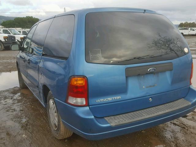 2FMZA50463BB06116 - 2003 FORD WINDSTAR W BLUE photo 3