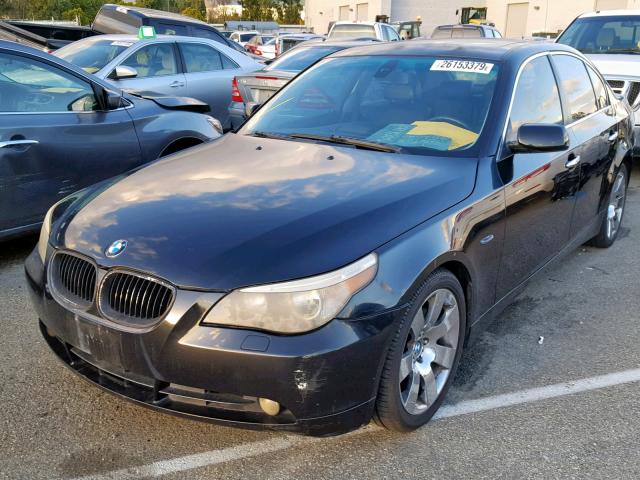 WBANA535X4B851317 - 2004 BMW 525 I BLACK photo 2