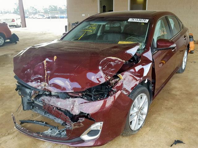 4T1BK1EB5FU161749 - 2015 TOYOTA AVALON XLE MAROON photo 2