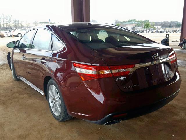 4T1BK1EB5FU161749 - 2015 TOYOTA AVALON XLE MAROON photo 3