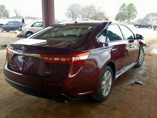 4T1BK1EB5FU161749 - 2015 TOYOTA AVALON XLE MAROON photo 4