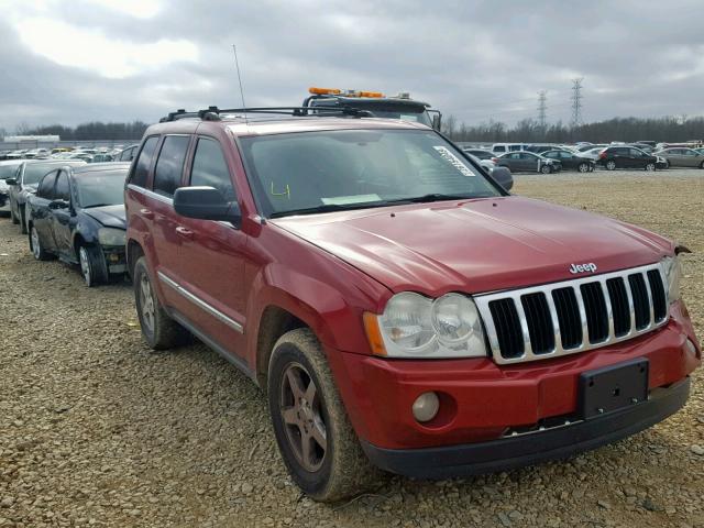 1J4HR58215C619654 - 2005 JEEP GRAND CHER BURGUNDY photo 1