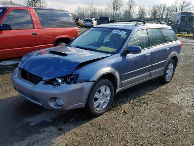 4S4BP67C854338894 - 2005 SUBARU LEGACY OUT BLUE photo 2