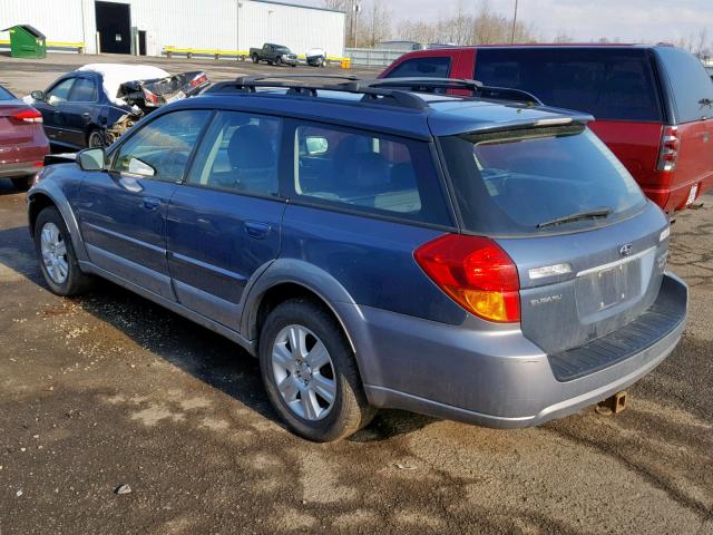 4S4BP67C854338894 - 2005 SUBARU LEGACY OUT BLUE photo 3