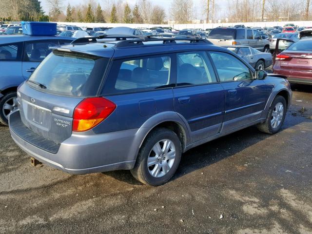 4S4BP67C854338894 - 2005 SUBARU LEGACY OUT BLUE photo 4