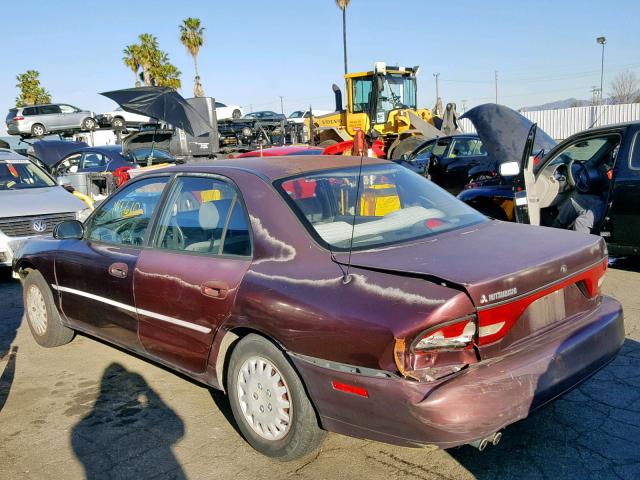 4A3AJ46G4SE219012 - 1995 MITSUBISHI GALANT S PURPLE photo 3