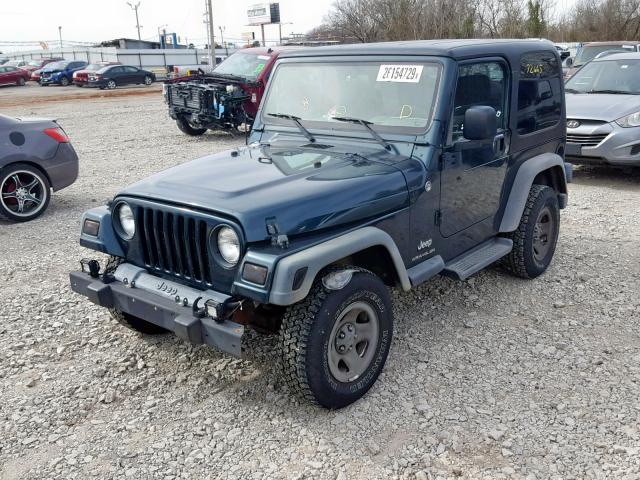 1J4FA49S06P710433 - 2006 JEEP WRANGLER / GREEN photo 2