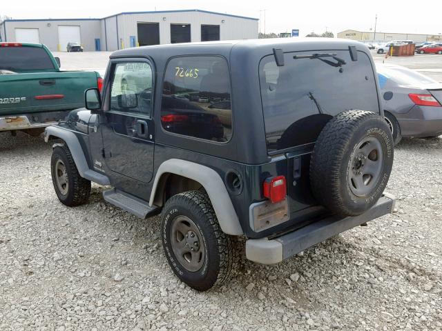 1J4FA49S06P710433 - 2006 JEEP WRANGLER / GREEN photo 3