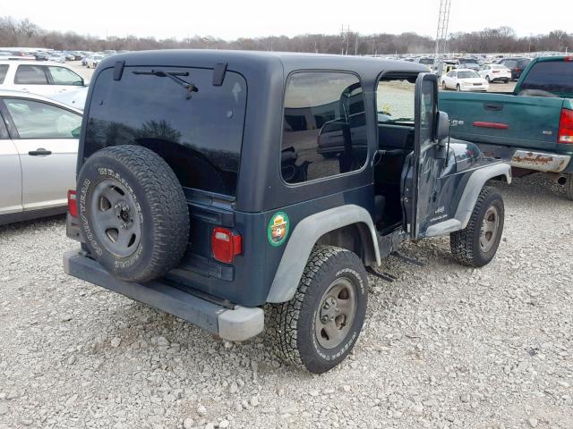 1J4FA49S06P710433 - 2006 JEEP WRANGLER / GREEN photo 4