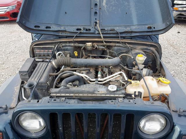 1J4FA49S06P710433 - 2006 JEEP WRANGLER / GREEN photo 7