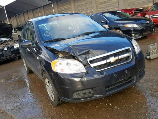 KL1TD56648B130297 - 2008 CHEVROLET AVEO BASE შავი ფოტო 1