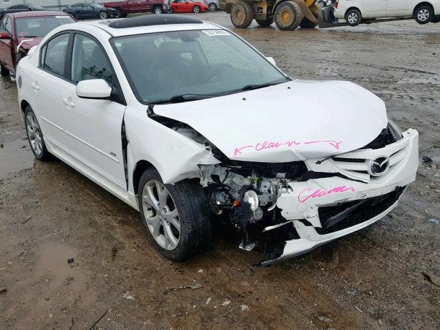 JM1BK323581835187 - 2008 MAZDA 3 S WHITE photo 1