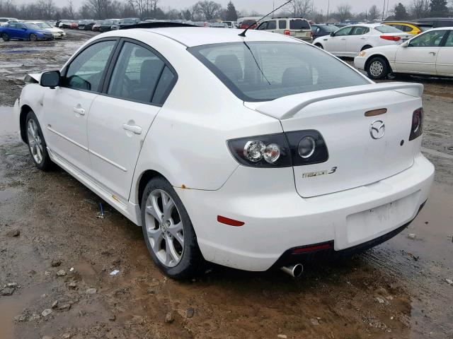 JM1BK323581835187 - 2008 MAZDA 3 S WHITE photo 3