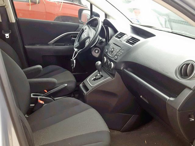 JM1CW2BL2C0112205 - 2012 MAZDA 5 SILVER photo 5