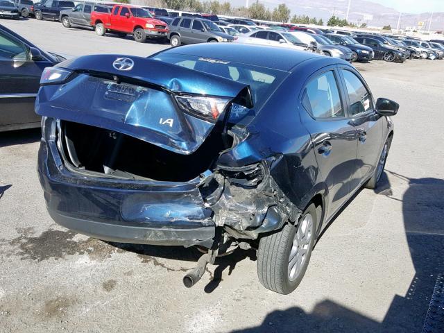 3MYDLBZV2GY108768 - 2016 TOYOTA SCION IA BLUE photo 4