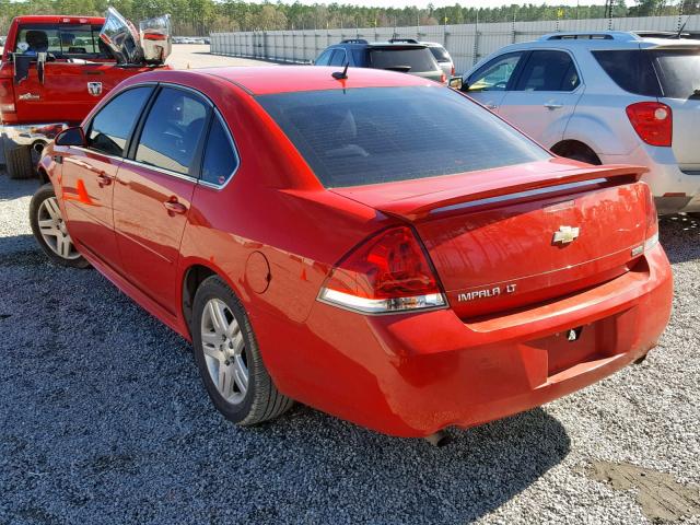 2G1WG5E34D1140559 - 2013 CHEVROLET IMPALA LT RED photo 3