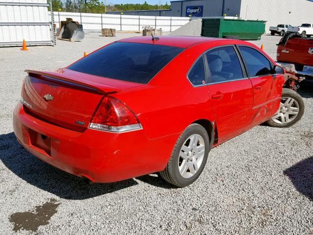 2G1WG5E34D1140559 - 2013 CHEVROLET IMPALA LT RED photo 4