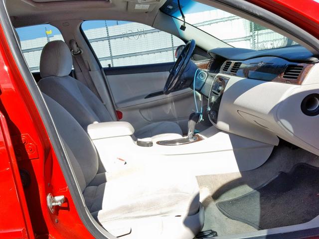 2G1WG5E34D1140559 - 2013 CHEVROLET IMPALA LT RED photo 5