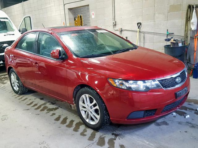 KNAFU4A21C5496436 - 2012 KIA FORTE EX RED photo 1