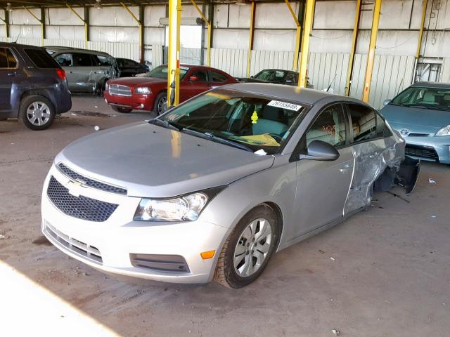 1G1PA5SH7D7137471 - 2013 CHEVROLET CRUZE LS SILVER photo 2