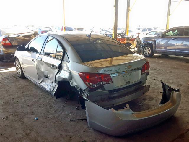 1G1PA5SH7D7137471 - 2013 CHEVROLET CRUZE LS SILVER photo 3