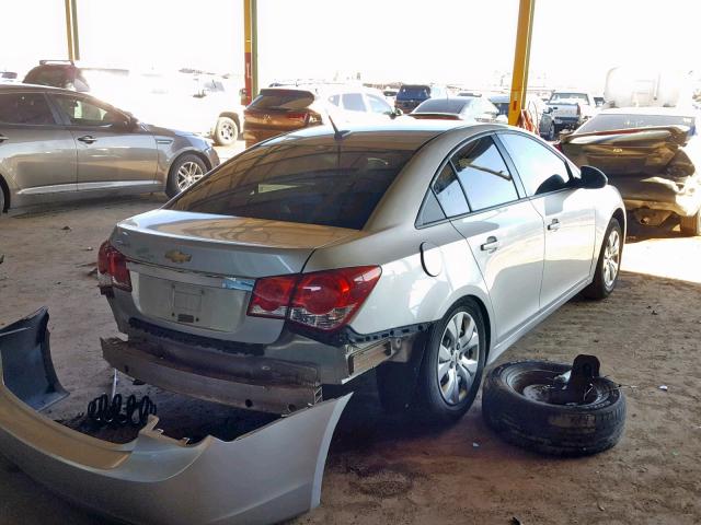 1G1PA5SH7D7137471 - 2013 CHEVROLET CRUZE LS SILVER photo 4