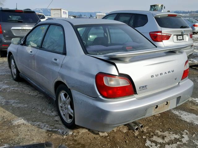 JF1GD29632G530680 - 2002 SUBARU IMPREZA WR SILVER photo 3