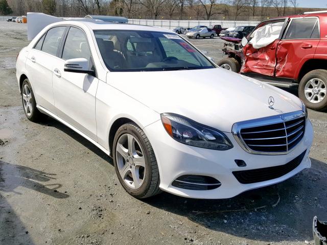 WDDHF5KB1EA846030 - 2014 MERCEDES-BENZ E 350 WHITE photo 1