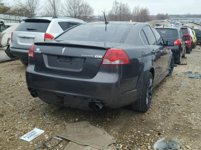 6G2ER577X8L145463 - 2008 PONTIAC G8 GRAY photo 4