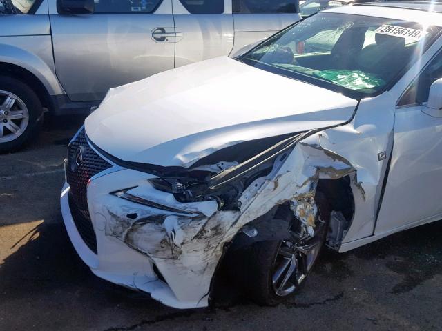 JTHBA1D21G5035505 - 2016 LEXUS IS 200T WHITE photo 9