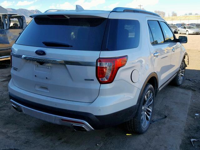 1FM5K8HT4HGD88247 - 2017 FORD EXPLORER P WHITE photo 4