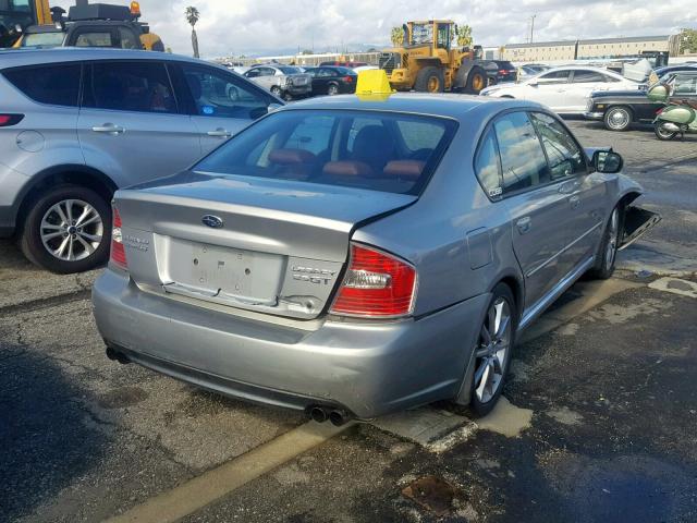 4S3BL676X66207272 - 2006 SUBARU LEGACY GT SILVER photo 4