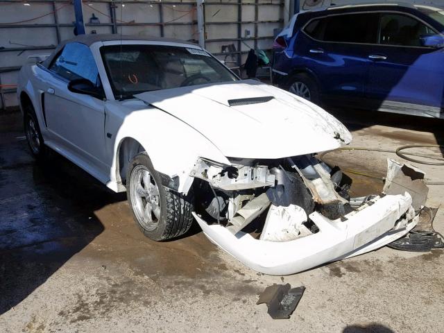 1FAFP45X42F161072 - 2002 FORD MUSTANG GT WHITE photo 1