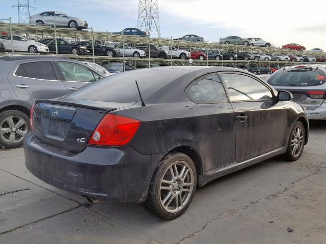 JTKDE177150046660 - 2005 TOYOTA SCION TC შავი ფოტო 4