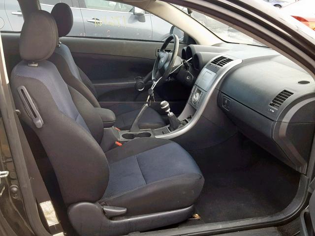 JTKDE177150046660 - 2005 TOYOTA SCION TC შავი ფოტო 5