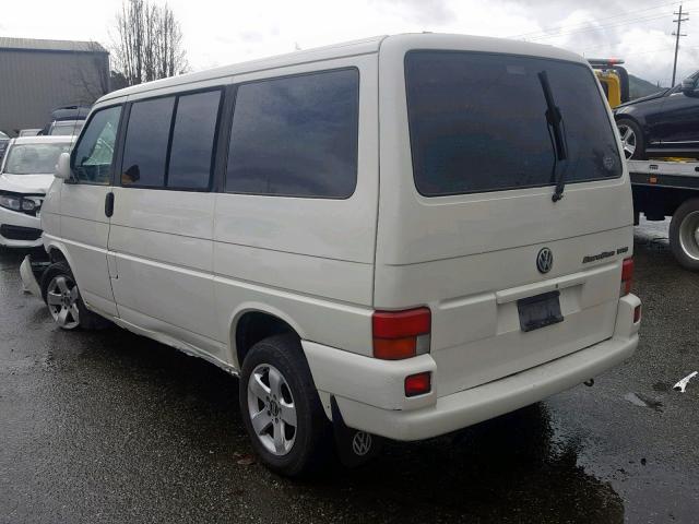 WV2KH2705XH003038 - 1999 VOLKSWAGEN EUROVAN GL WHITE photo 3