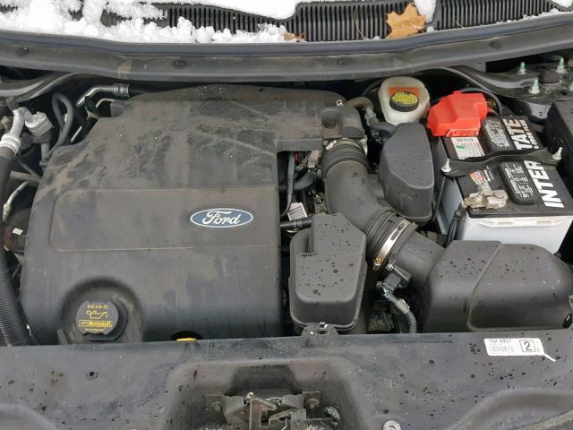 1FM5K8F89DGA65093 - 2013 FORD EXPLORER L BLACK photo 7