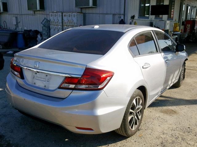 19XFB2F90DE276486 - 2013 HONDA CIVIC EXL SILVER photo 4