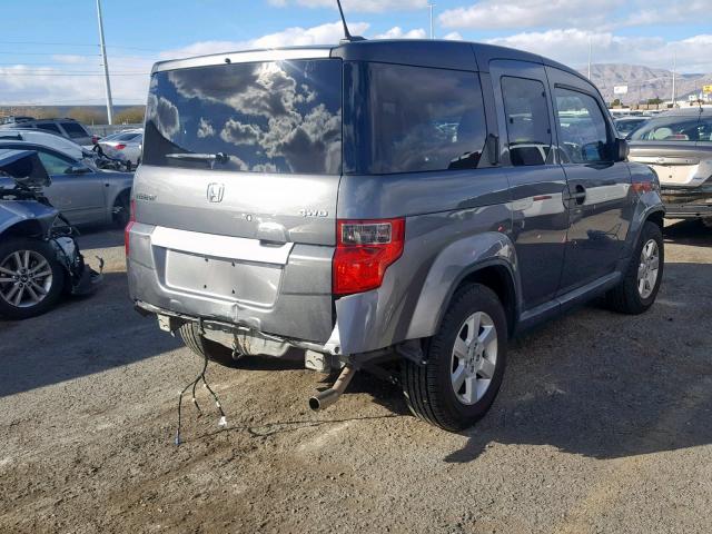 5J6YH2H72AL005865 - 2010 HONDA ELEMENT EX GRAY photo 4