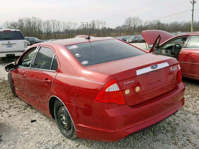 3FADP0L35BR260521 - 2011 FORD FUSION HYB RED photo 3