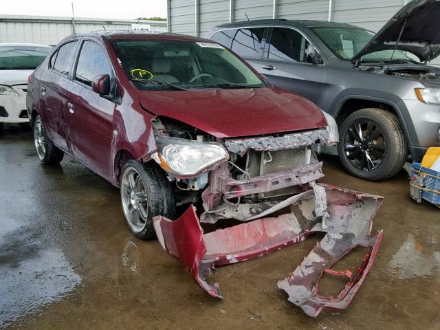 ML32F3FJ2HHF05582 - 2017 MITSUBISHI MIRAGE G4 Марун фото 1