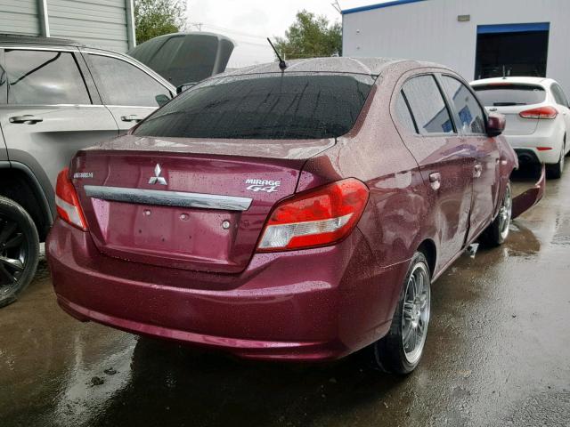 ML32F3FJ2HHF05582 - 2017 MITSUBISHI MIRAGE G4 Марун фото 4