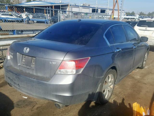 1HGCP3F82AA014261 - 2010 HONDA ACCORD EXL GRAY photo 4